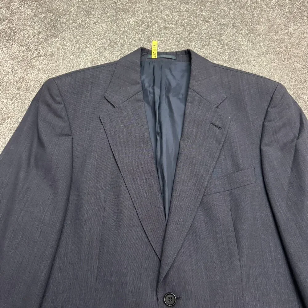 Hugo Boss Apollon Olymp Suit Blazer Jacket Men 40R Navy Blue Virgin Blue Classic